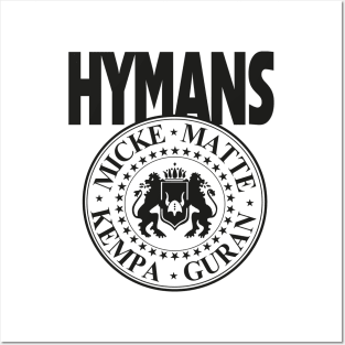 The Hymans classic black logo in new design Posters and Art